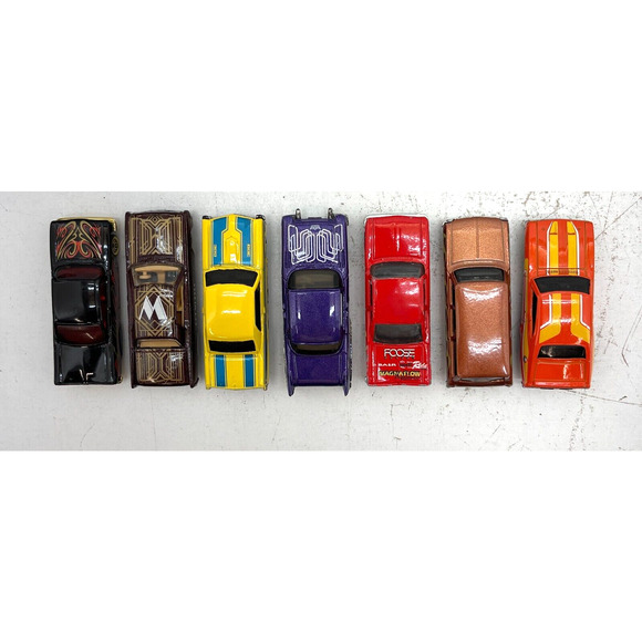 Lot of 7 Hot Wheels Low Rider Dodge Challenger Vehicle Diecast Retro Model Car - Picture 1 of 16